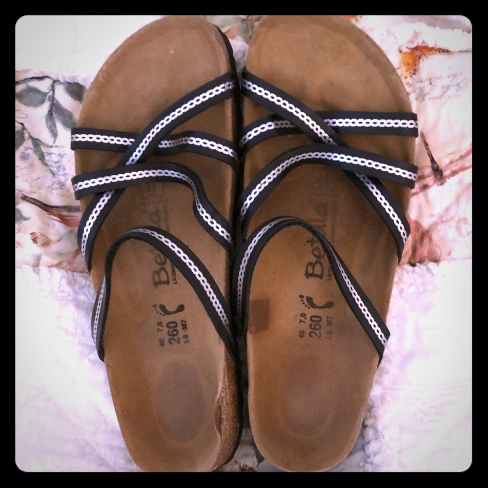 Birkenstock sandals with sequin